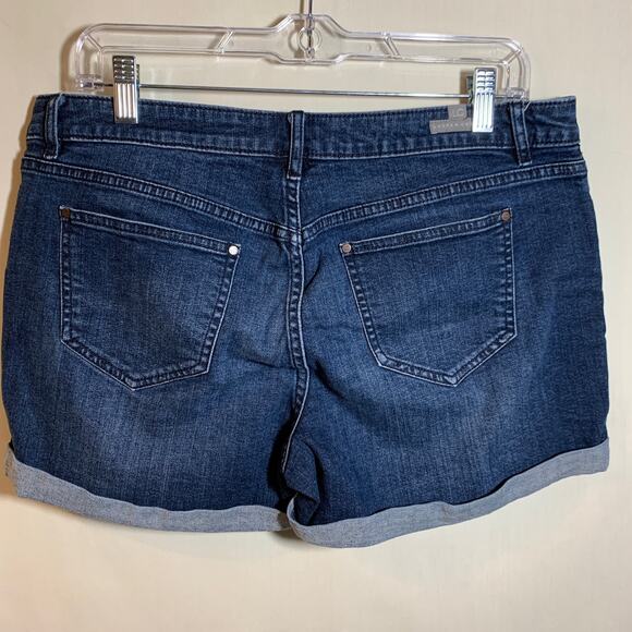 LC Lauren Conrad Dark Wash Denim Shorts - Picture 2 of 4